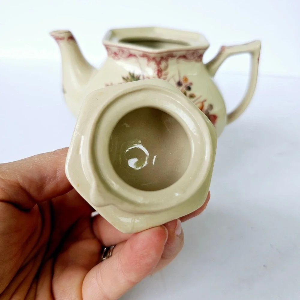 Vintage Teapot Antiche Riproduzioni Fruit Basket‎ Design - M581.2